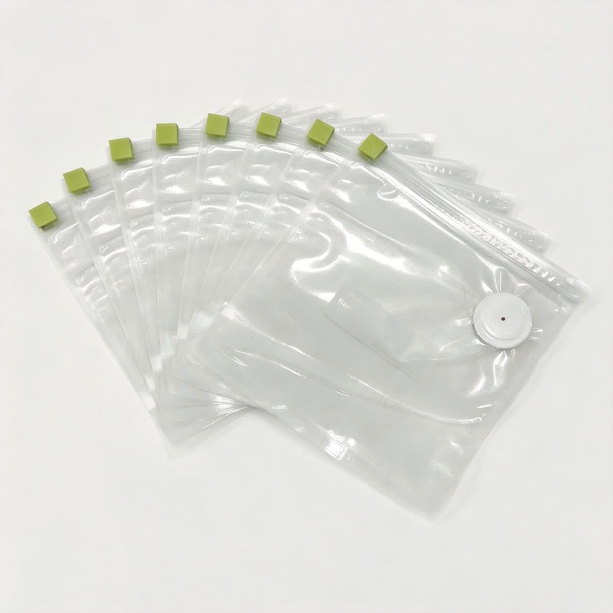 Vacuum Seal Bags — 25 Pack (Small) — 25 × small vacuum zipper bags (22×21 cm). Perfect for snacks, portions, bait & camping.
